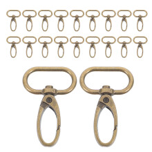 20St Gouden Swivel Trigger Hook, Sleutel- En Tassenhaak, Zinklegering