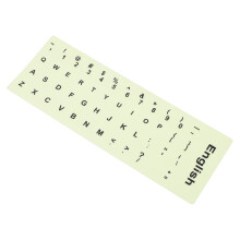 Glow in The Dark Toetsenbordstickers Khaki Mat PVC Voor Thuis