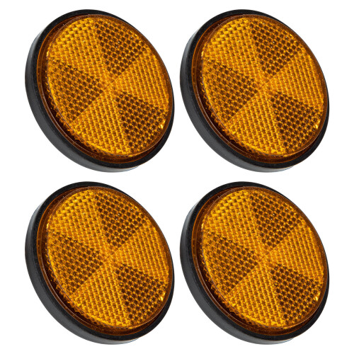 4-Delige Fietsreflector Reisrond Kunststof