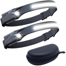 Usb Rechargeable Led Headlamp. Powerful Led Head Torch. Waterproof Camping Cob