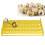 88 Pcs Eggs Incubator Tray Automatic Egg Turner 12