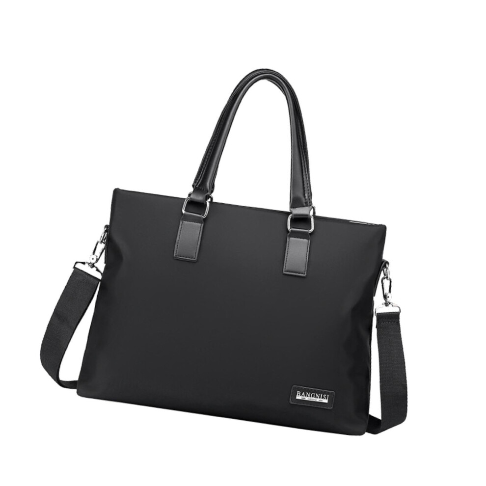 Laptop Bag For Men - Briefcase For Business, Outdoor, And Office Work, Fits Most 15.6 Inch Notebooks, Durable Material Black 6038364202260