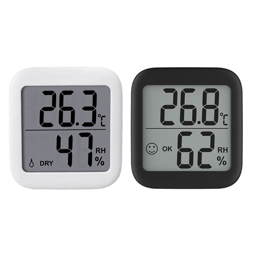 Indoor Temperature Humidity Detector- Sensor- Black 1