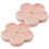 2Pcs Ceramic Pink Incense Plate Decorative Flower Censer for Desktop 2