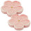 2Pcs Ceramic Pink Incense Plate Decorative Flower Censer for Desktop 7