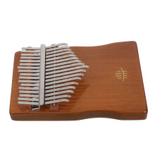 1Set Bruine Houten Vingerpiano Kalimba 17-Toons Duim Piano Beginners
