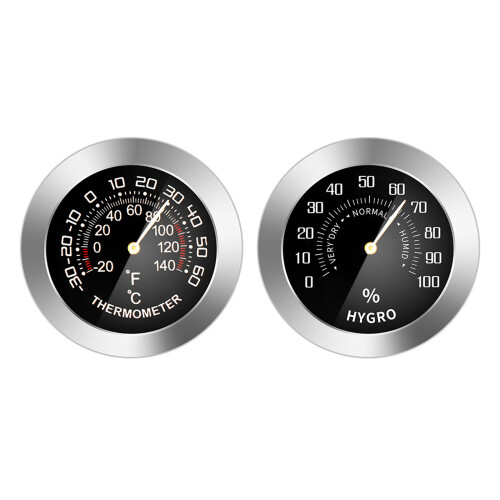 Mini Metal Mechanical Analog Thermometer / Hygrometer-Humidity 1