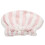 1pc Home Use Shower Hat Water Absorbent Bathing Hat Striped Home Bath 1