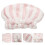 1pc Home Use Shower Hat Water Absorbent Bathing Hat Striped Home Bath 2