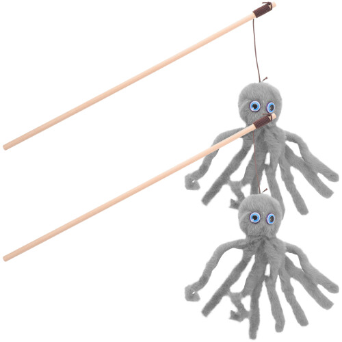 2pcs Cat Wand Grey Plush For Bonding Tool