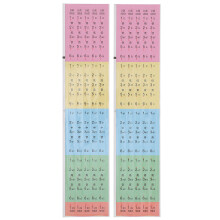 2St Guzheng Scale Stickers Meerkleurig Beginners Oefentool Zonder Lijm
