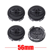 (56MM-Black 10) 56/62mm Car Wheel Center Cover Decoration Badge Auto Hub Caps For Toyota C-hr Rav4 Yaris Hilux Avensis Prius Auris Corolla Cross