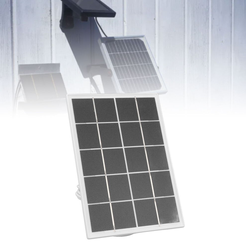 3W 5V Solar Charging Panel For Security Cameras, White, Monocrystalline 3371347577584