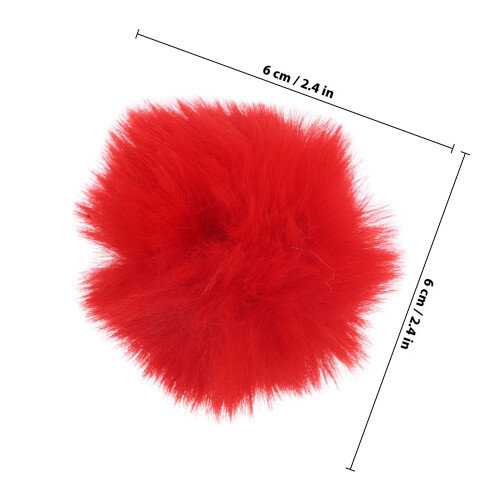 10St Furry Lapel Microfoon Windscreen Winddichte Windkap Mic Cover 1