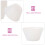 10St Herbruikbare Siliconen Mengbekers Wit Voor DIY Epoxy Mixen 11