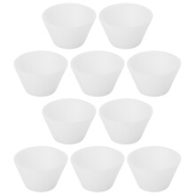 10St Herbruikbare Siliconen Mengbekers Wit Voor DIY Epoxy Mixen
