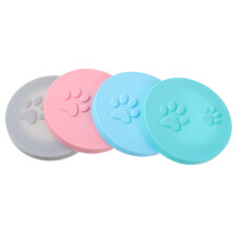 4St Pet Food Can Cover Siliconen Lids Flexibel En Geurvrij Assorti