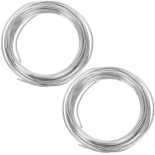 2St Zilveren Metaaldraad DIY Voor Poppen Skelet Sculptuur Gereedschap