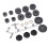 23 pcs Cymbal Replacement Set with Felt Pads, Nuts, Washers, Gray 13