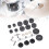 23 pcs Cymbal Replacement Set with Felt Pads, Nuts, Washers, Gray 14