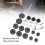 23 pcs Cymbal Replacement Set with Felt Pads, Nuts, Washers, Gray 6