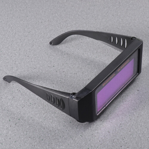 Black Auto Darkening Welding Goggles Solar Powered Eye Protection 2