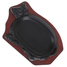 1 Set Zinderende Steakplaten Houtgrillsnack