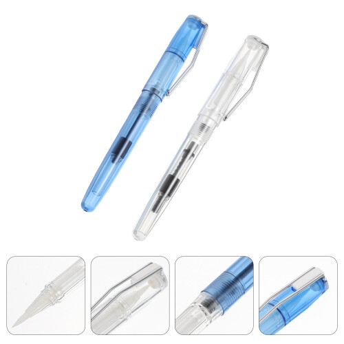 2Pièces Stylos Brosse Plastique Pour Dessin 1