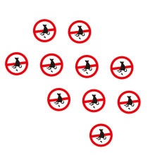 10 Waterdichte Sticker Logostickers Poep