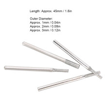 30 Stück Diamant-Nadel-Schleifsatz, Schnitzwerkzeug, zylindrisch, 1/2/3 mm