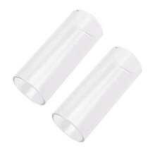 2St Medium Bottleneck Glas Guitar Slide Transparant Voor Gitaarspel