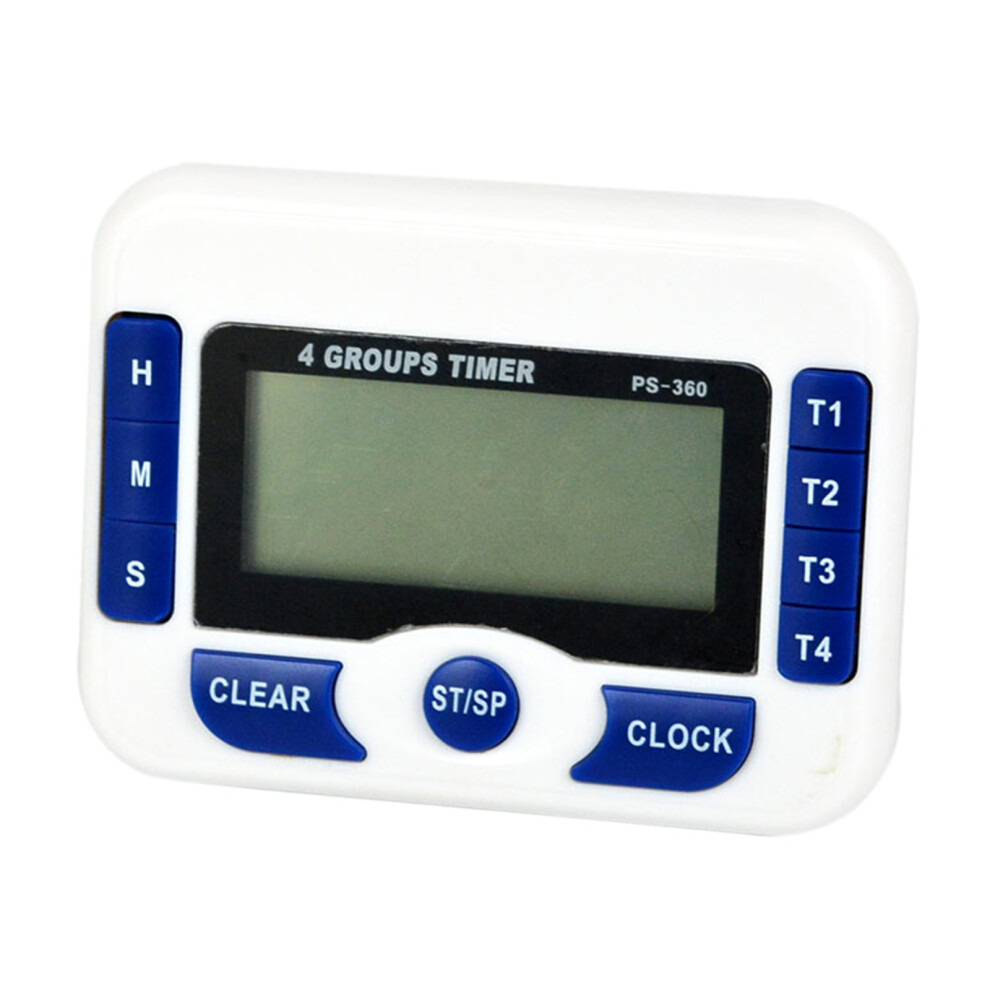 4 Channel Egg Timer Kitchen Cooking Lcd-Display Time Reminder 7754000087822