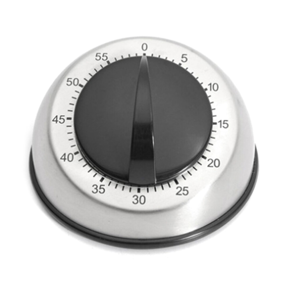 60 Minutes Stainless Steel Kitchen Timer Mechanical Wind-Up Egg 7754000087761