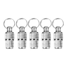 6pc Pet Id Name Address Label Tag Storage Barrel Tube For Cat And Dog