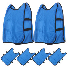 Football Pinnies Training Waistcoat Polyester 6pcs Blue