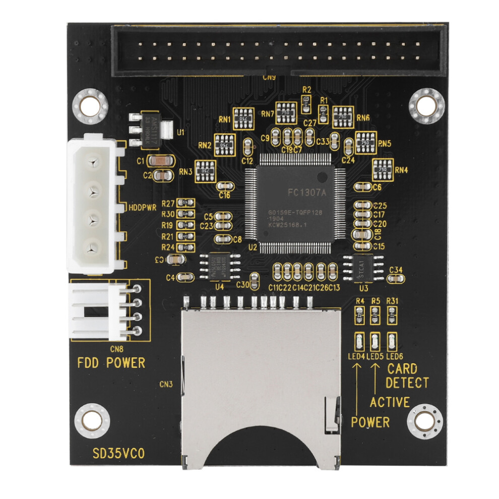 Sd Memory Card To 3.5" 40Pin Male Ide Hard Disk 8320539967417