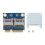 Mini PCIe to Dual Micro Secure Digital Memory 1