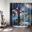 Shower Curtain with Hooks High Qualitwaterproof Mildewproof Easto Clean 6