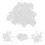 52pcs Professional Piano Keytops Piano Keys Piano tools (White) 2