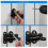 Automatic Door Latch, 4 Pieces Aluminum Latch, Window Lock, Window Security Door, Aluminum 5
