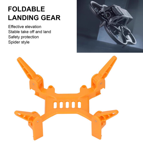Lightweight Foldable Orange Drone Landing Gear for AVATA2 Accessories 2