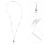 Elegante Lanyard Bianco Con Per Badge E Chiavi 10