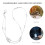 Elegante Lanyard Bianco Con Per Badge E Chiavi 7