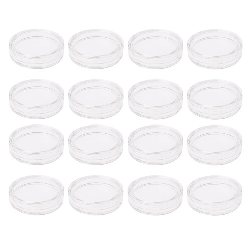 20Pcs Clear Acrylic Coin Collection Boxes Practical Coin Storage Cases