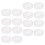 20Pcs Clear Acrylic Coin Collection Boxes Practical Coin Storage Cases 7