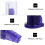 1Set Mini Handdraaibare Breimachine Voor DIY Knutselen Paars Plastic 7
