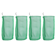 4St Vissen Opvangnet Nylon Groen Compact Met Trekkoord Visnet Tas