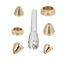 7 Stuks Trompetmond Messing Kleine Luidsprekers