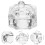 2St Glazen Manicure Cup Transparant Professionele Nagel Kunst Beker 8
