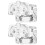 2St Glazen Manicure Cup Transparant Professionele Nagel Kunst Beker 5